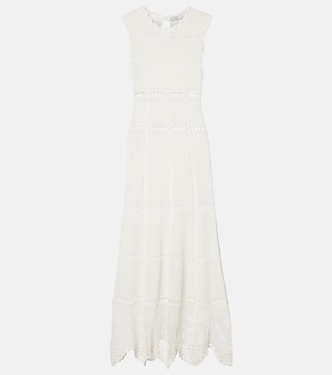 Crochet cotton midi dress | Erdem