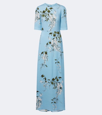 Robe longue à fleurs | Monique Lhuillier
