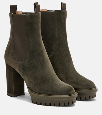 Barry suede platform ankle boots | Gianvito Rossi