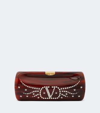 Pince VLogo embellished clutch | Valentino Garavani