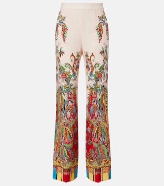 Printed silk palazzo pants | Etro