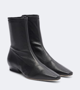Wally leather ankle boots | Staud