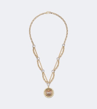 Forever A Pair 18kt gold pendant necklace with diamonds | FoundRae