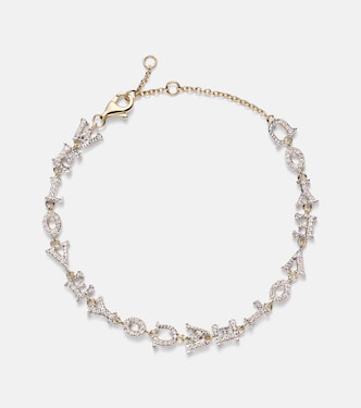 Armband We Love You aus 9kt Gelbgold mit Diamanten | Yvonne Léon
