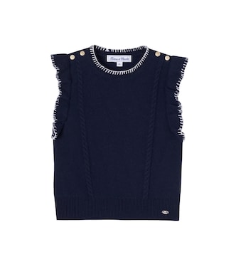 Ruffled sweater vest | Tartine et Chocolat