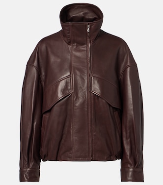 Roland leather bomber jacket | Nour Hammour