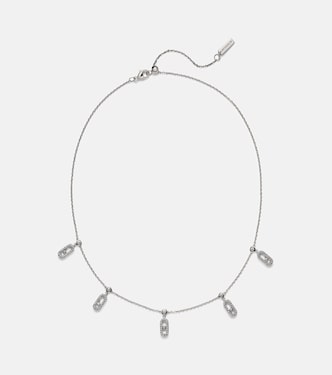 Move Uno 18kt white gold choker with diamonds | Messika