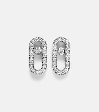 Orecchini Move Uno in oro bianco 18kt con diamanti | Messika