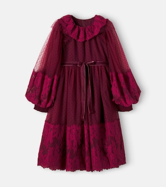 Kleid aus Tüll mit Spitze | Petite Amalie