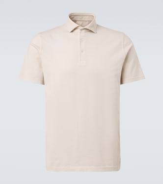 Cotton jersey polo shirt | Fedeli