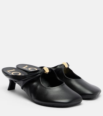Pebble Soft leather mules | Loewe