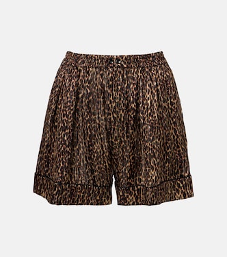 Bedruckte Shorts aus Seide | Saint Laurent