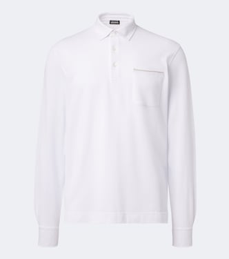 Cotton piqué polo shirt | Zegna