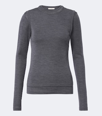Pull en laine à effet superposé | Róhe