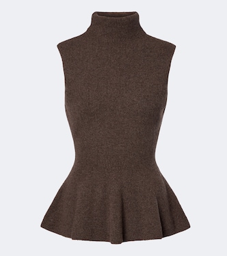 Ribbed wool and cashmere turtleneck top | Róhe