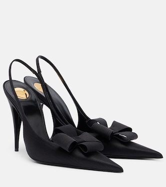 Tea bow-detail slingback pumps | Saint Laurent
