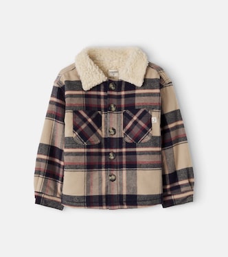 Oslo plaid cotton flannel jacket | Cozmo