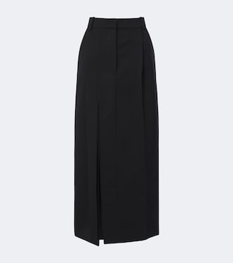 Pleated wool midi skirt | Givenchy