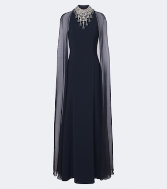 Abito lungo Kalypto con cristalli | Jenny Packham