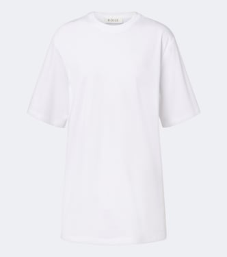 Cotton and silk-blend jersey T-shirt | Róhe
