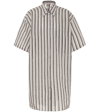Striped cotton-blend shirt | Acne Studios