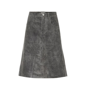 Fiali leather midi skirt | Marant Etoile