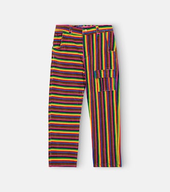 Pinstripe cotton-blend pants | ERL Kids