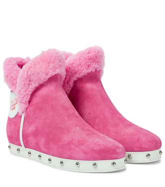 x Barbie® botas Urra de ante con borrego | Balmain