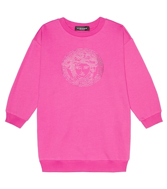 Medusa cotton sweatshirt dress | Versace Kids