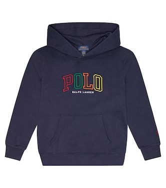 Logo cotton-blend jersey hoodie | Polo Ralph Lauren Kids