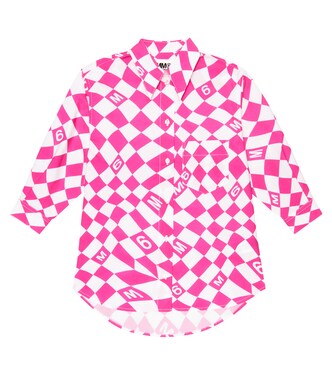 Printed cotton shirt dress | MM6 Maison Margiela Kids
