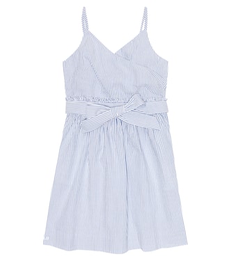 Striped cotton seersucker dress | Polo Ralph Lauren Kids