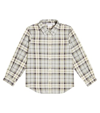 Daho checked cotton shirt | Bonpoint