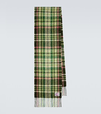 Fringed checked scarf | Acne Studios