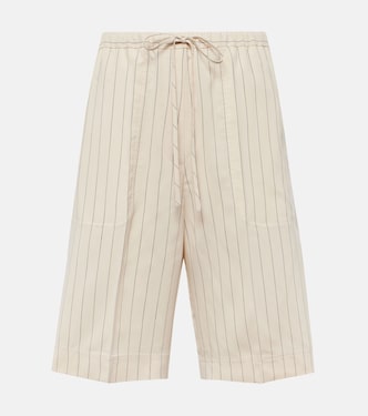 Pinstripe twill shorts | Toteme