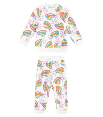 Printed cotton sweatshirt and sweatpants set | Stella McCartney Kids