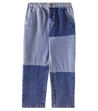 Patchwork straight jeans | Rylee + Cru