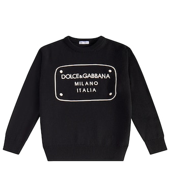 Jersey de lana con logo | Dolce&Gabbana Kids