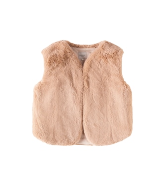 Pimmy faux shearling vest | Donsje