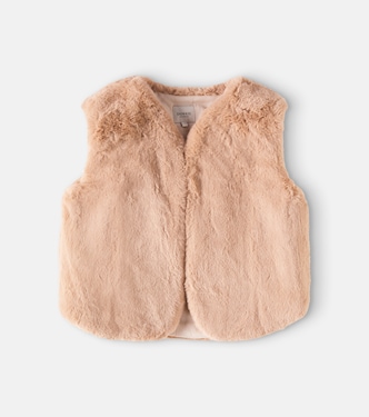 Veste sans manches Pimmy en shearling synthétique | Donsje