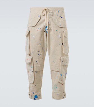 Painters printed cotton cargo pants | Greg Lauren