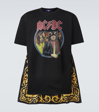 Bedrucktes T-Shirt AC/DC aus Baumwoll-Jersey | Junya Watanabe