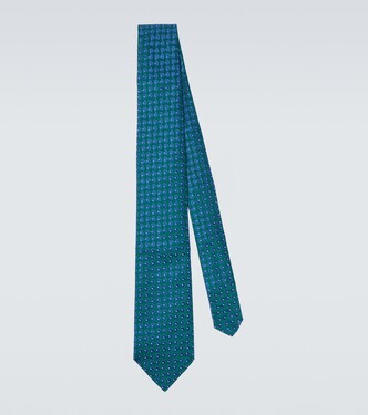 Silk jacquard tie | Charvet
