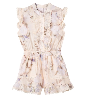 Cascadian floral cotton playsuit | Zimmermann Kids