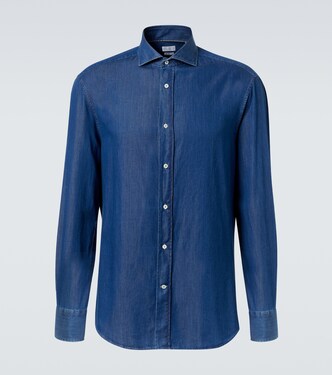 Cotton denim shirt | Brunello Cucinelli
