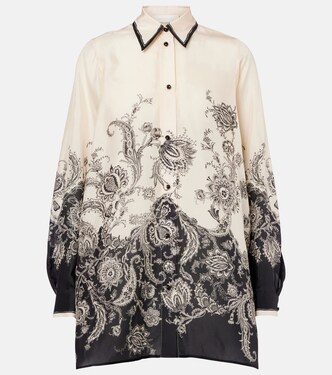 Rhiannon paisley silk shirt | Zimmermann