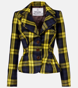 Plaid virgin wool blazer | Vivienne Westwood
