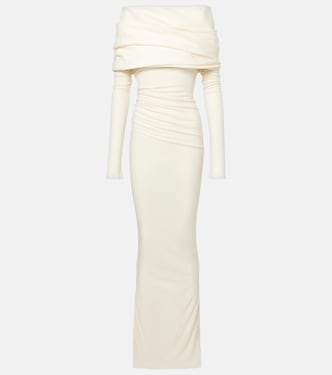 Draped wool gown | Entire Studios