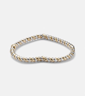 Bracelet Jonc Cœur en or jaune 9 ct et or blanc | Yvonne Léon