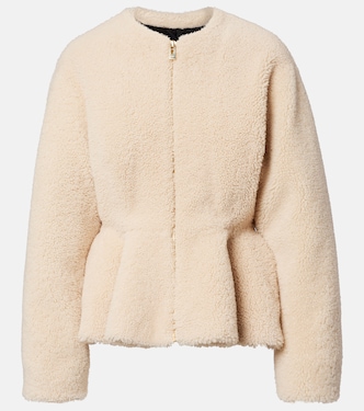 Peplum shearling jacket | Alaïa